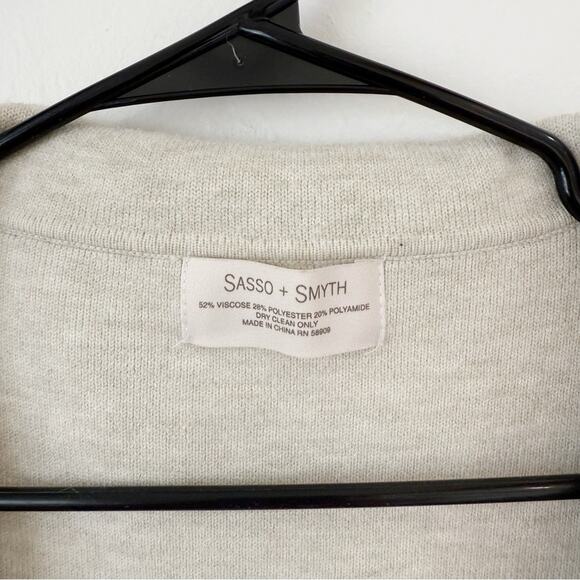 Sasso + Smyth Lagenlook Neutral Open Cardigan OS - Picture 2 of 3